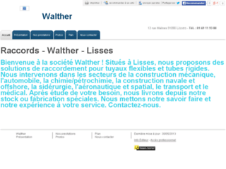 Aperçu du site http://www.walther-sarl.fr/