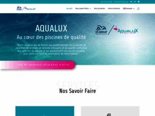 Aperçu du site http://www.aqualux.com/
