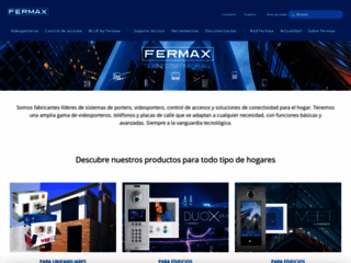 Aperçu du site http://www.fermax.es/